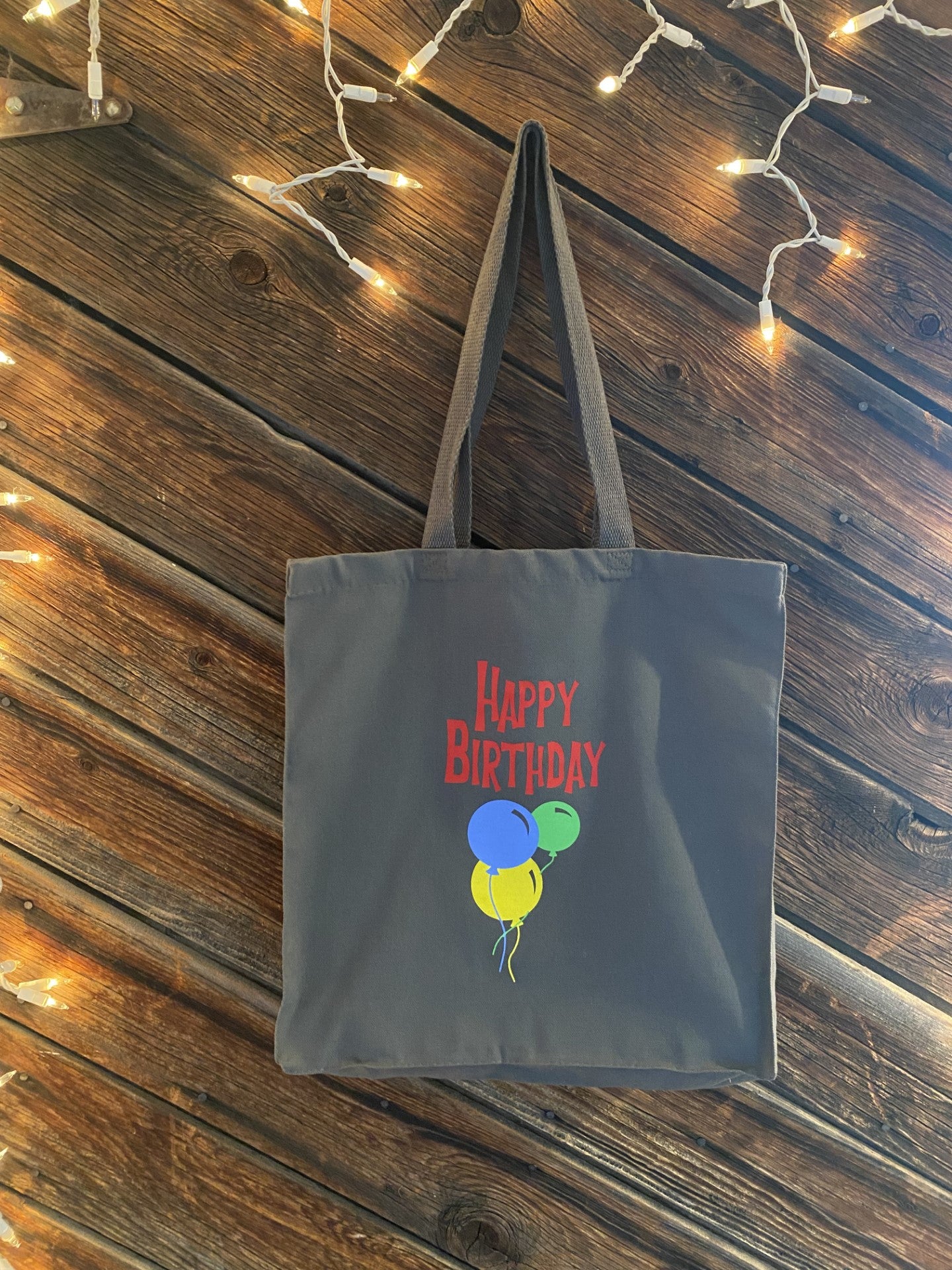 Happy Birthday Canvas Tote