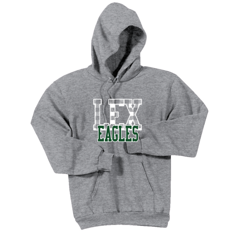 Lexington Eagles - Checkerboard Hooded Sweatshirt (Youth)