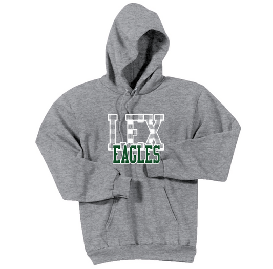 Lexington Eagles - Checkerboard Hooded Sweatshirt (Youth)