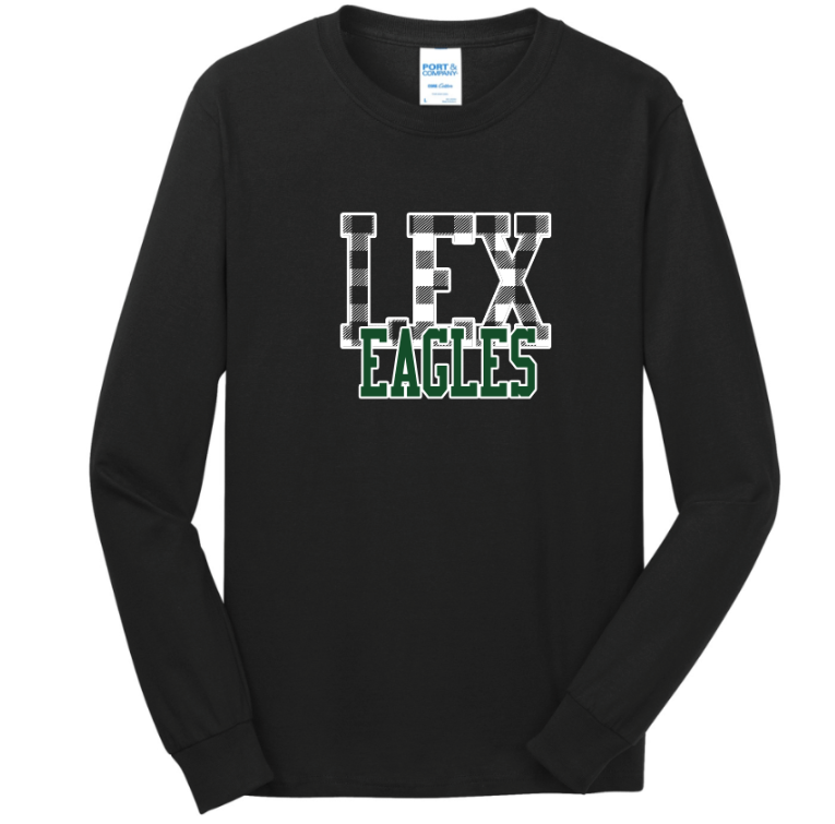 Lexington Eagles - Checkerboard Longsleeve T-Shirt (Youth)