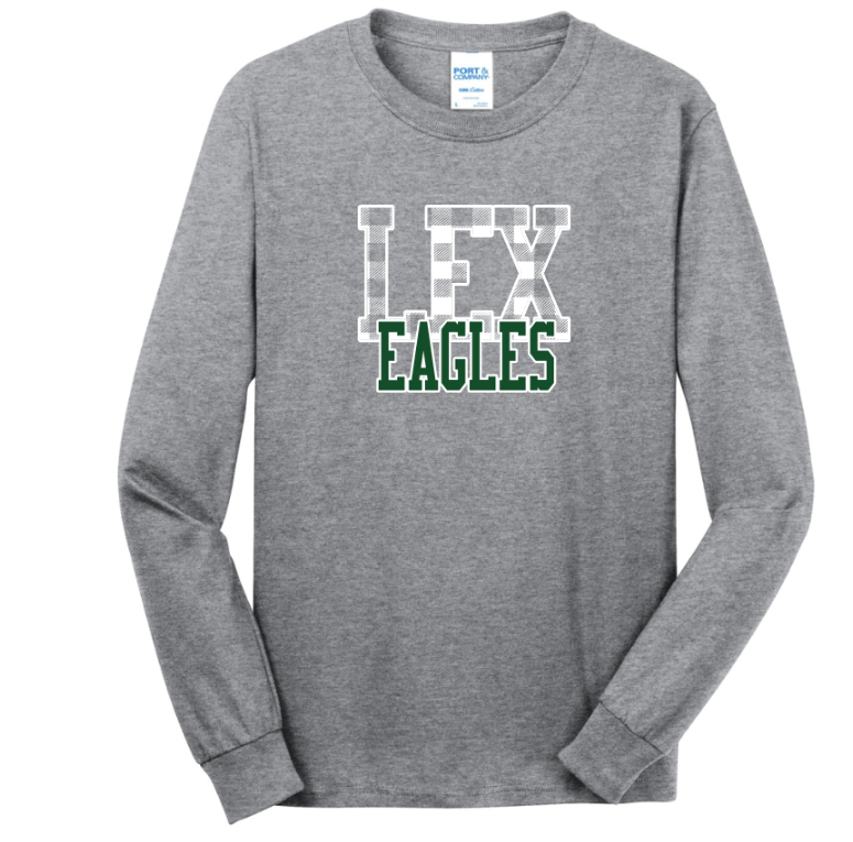 Lexington Eagles - Checkerboard Longsleeve T-Shirt (Youth)