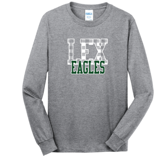 Lexington Eagles - Checkerboard Longsleeve T-Shirt (Youth)