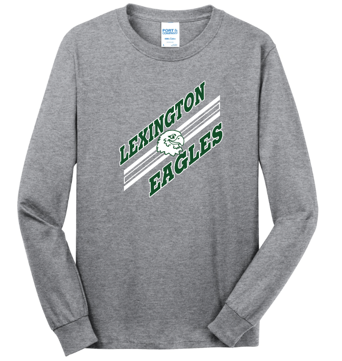 Lexington Eagles - Diagonal Longsleeve T-Shirt (Youth)