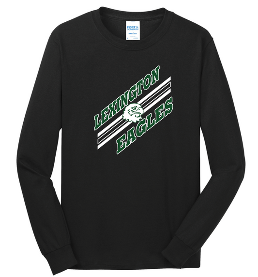 Lexington Eagles - Diagonal Longsleeve T-Shirt (Youth)