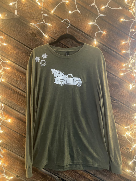 Christmas Truck Longsleeve T-Shirt